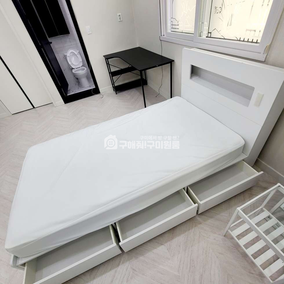 경북 구미시 사곡동 구미 사곡동 아주 큰 리모델링 원룸ㅣ트인구조ㅣ침대ㅣ편세권ㅣ건조기ㅣ사곡역 월세 매물번호 11296 사진 9